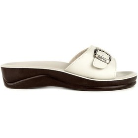 Resim Muya Golden Anatomik Taban Dört Mevsim Kadın Terlik Krem 