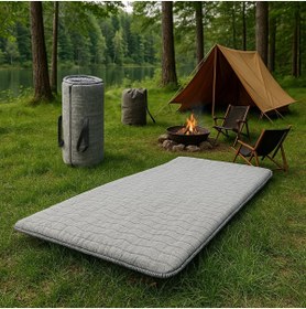 Resim nesia Taşınabilir Katlanabilir Yatak, Kamp Yatağı, Anne Yanı, Misafir Yatağı, Kamp Matı | 8 Cm Kalınlık 