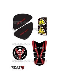 Resim Yamaha Mt 25 Tank Pad Seti Kırmızı 