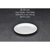 Resim Tuva Therm Melamin Int Düz Tabak 19 Cm 6 Adet 