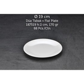 Resim Tuva Therm Melamin Int Düz Tabak 19 Cm 6 Adet 