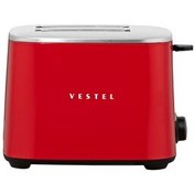 Resim Vestel Retro Kırmızı Ekmek Kızartma Makinesi 
