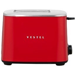 Resim Vestel Retro Kırmızı Ekmek Kızartma Makinesi 