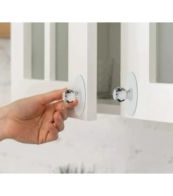 Resim Savarga Büyük Boy Çok Amaçlı Yapışkan Kristal Tutacak Kulp 4 Adet (4801) 