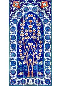 Resim Can Seramik - 60x120 CM El Dekoru Kütahya Çini Pano 