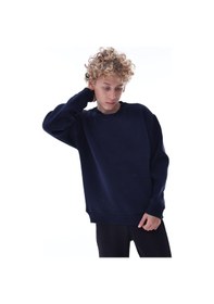 Resim Lacivert Erkek Çocuk Sweat Pamuklu Rahat Kalıp Basic Uzun Kollu Lacivert 