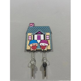 Resim Çift Anahtarlığı - Anahtarlık Askısı - Duvar Dekorasyon 