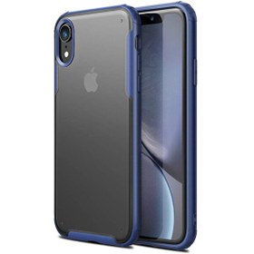 Resim Microsonic Iphone Xr Kılıf Frosted Frame Lacivert 