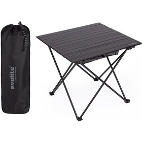Resim Evolite Nature Katlanabilir Kamp Masası Orta (50 x 55 x 53cm) Siyah 