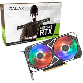 Resim Galax RTX3050 EX RGB (1-Click OC) 8GB 128Bit GDDR6 RTX 3050 Ekran Kartı (35NSL8MD6YEX) 