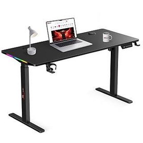 Resim xDrive Rüzgar Yükseklik Ayarlı RGB 140x60 Siyah Oyuncu & Çalışma Masası 