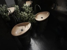 Resim Turkuaz Olive Tezgahüstü Lavabo 61 36 Cm Beyaz 