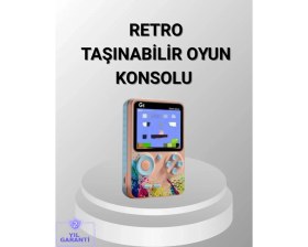 Resim Marsilyan- Mini Retro Oyun Konsolu 500 Oyunlu 3.0 Inç Ekran ve Şarjlı Batarya 