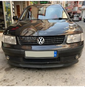 Resim Volkswagen Passat B5 B5,5 1996-2004 Uyumlu H Lip Esnek Ön Lip 2 Parça Karlık Ön Ek Tampon Altı Dill 