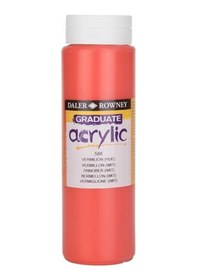 Resim Daler Rowney Graduate Akrilik Boya 500Ml 588 Vermilion Hue 