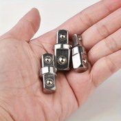 Resim Sağlam Krom Vanadyum Çelik Soket Adaptör Dönüştürücü Redüksiyon Seti (3/8" - 1/2" & 3/8") - Yaylı Tutucu, SAE/Metrik Soketler ile Uyumlu, Mekanikler için Darbeli Ratchet Anahtar, DIY ve Otomotiv Tamiri için Kompakt El Aleti, Yüksek Dayanıklılık Malzeme, Araç Tutkunları ve Ev Onarımlar 