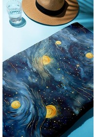 Resim Dijital Baskı Plaj Deniz Havlusu Modern Desenli Peştamal 80x160 Cm Hvl0058 Renkli 