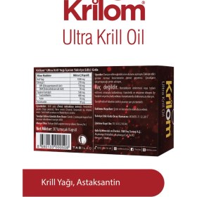 Resim Ultra Krill Oil 30 Yumuşak Kapsül Krill Yağı Omega 3 