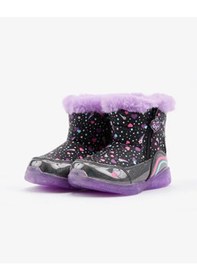 Resim Skechers Illumi - Brights 302656n Bklv Kız Çocuk Siyah Işıklı Bot Karışık 