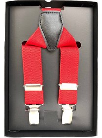 Resim Yage Kırmızı 2,5 Cm Pantolon Askısı 