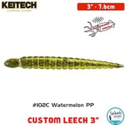 Resim Keitech Custom Leech 7.6cm (3") #102C Watermelon PP 