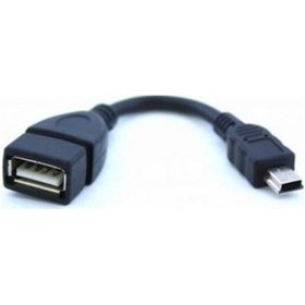 Resim Mini Usb Otg 5 Pin Otg 15 Cm Oto Teyp İçin Usb Çevirici 