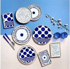Resim Porland Spotty İkram ve Kahvaltı Takımı 18 Parça 04POR034885 Karışık Desenli 