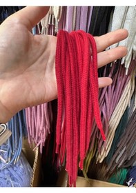 Resim Asetat Uçlu Eşorfman Kordon 5 Adet - kırmızı 
