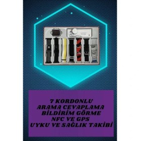 Resim Nemere Yeni Model Akıllı Saat ve Kulaklık Kampanyası Nabızz Ölçer Bluetooth Bağlantılı Uzun Pil 