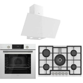 Resim Ferre QMS63CB + ED036 + D078 Flowart Seri Si Mega Ankastre Set 