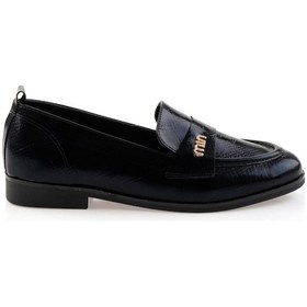 Resim Siyah Kadın Loafer Ayakkabı K01327023107 Çok Renkli 