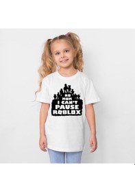 Resim Startmore Roblox Baskılı Unisex Çocuk Tişört H15 BEYAZ 