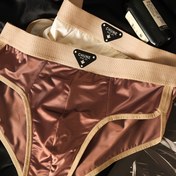 Resim 1 adet Erkek Boxer Briefs - Nefes Alabilir, Rahat, Esnek Buz Sliky Fiber Kumaş, Düz Renk, Elastik Bel Bandı ile Rahat İç Çamaşırı, Minimalist İç Çamaşırı | Buz Sliky Fiber Kumaş 