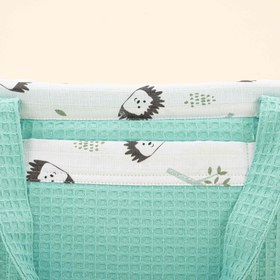 Resim Bebek Bakım Çantası - Nil Yeşili Petek - Kirpi 