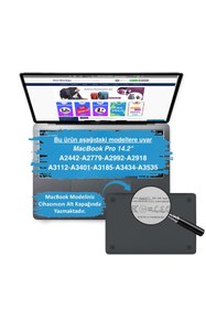 Resim Mcstorey MacBook Pro 14.2 inç Ekran Koruyucu | M5 M4 M3 M2 M1 Uyumlu Çizilmeye Dayanıklı Şeffaf Parlak Film 