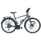 Resim Carraro Cr-t World Erkek Şehir Bisikleti 510h Hd 28 Jant 22 Vites Mat Antrasit Kırmızı 