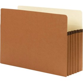 Resim Assess Store 100 Geri Dönüştürülmüş Dosya Çanta, Düz Kesimli Tab, 5 - 1/10,2 cm Expansion, Legal Boyut, Redrope, Kutu Başına 10 Adet (74206) 