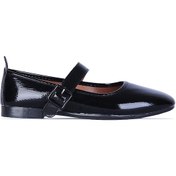 Resim Scarletta S6 Siyah Rugan Kadın Babet Ayakkabı Siyah 