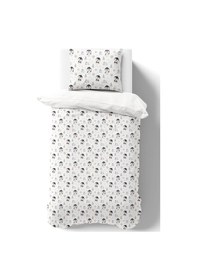 Resim Organik Tek Kişilik Nevresim Takımı 160x220 - Kutup Dostları Penguenler Renkli 