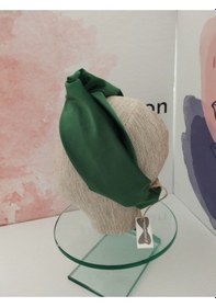 Resim Papyonbebek0 Kadife Bandana - Yeşil - Organik & El Yapımı Yeşil 