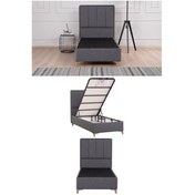 Resim Kilim Mobilya Gold Therapy Başlık ( Baza Dahil Değildir ) 090'lık Antrasit 