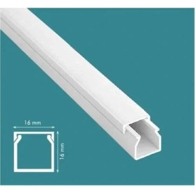 Resim Viko Zeybek 16X16 Yapışkansız Kablo Kanalı 210 Metre 