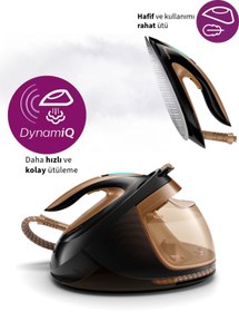 Resim Philips 8 Bar, 600 g Şok Buhar, Akıllı Otomatik Buhar Perfect Care Elite Plus 2700 W Buhar Kazanlı Ütü 