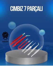 Resim Clevora Elektronik Devre ve Saat Tamiri İçin 7’li Paslanmaz Çelik Cımbız 