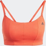 Resim Adidas HR9682 Yoga Studio Light-Support Kadın Kırmızı Pedli Bra Kırmızı XS 