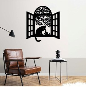 Resim Penceredeki Dostluk Metal Duvar Dekoru 