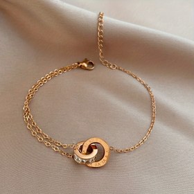 Resim Erkekler ve Kadınlar için Moda Paslanmaz Çelik Altın Gümüş Bilezik 