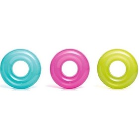 Resim Intex 59260 Şeffaf Jumbo Simit 76 Cm 3 Asorti 