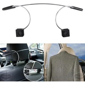 Resim Aksesuar Oto Koltuk Arkası Elbise Askılığı Ceket Askısı Krom Metal Araç Içi Askılık Kaydırmaz Yüzeyli Kıyafet Askısı 