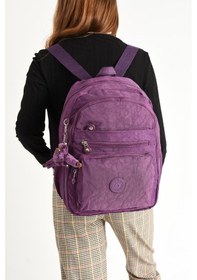 Resim Baginn Klinkır Hafif Kadın Sırt Çantası 38 28 Cm Günlük Kullanım İçin İdeal Çok Cepli 001 